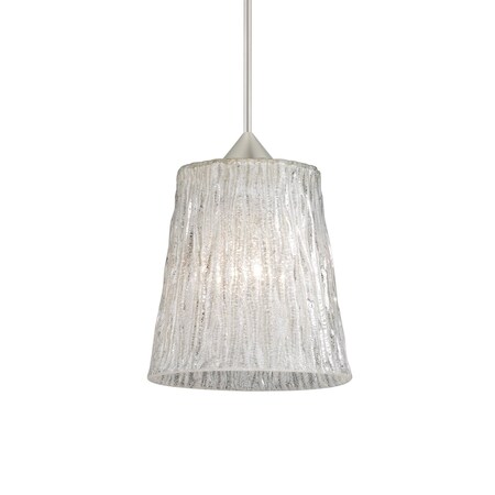 Nico 4 Cord Pendant, Glitter Stone, Satin Nickel Finish, 1x5W LED